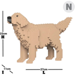 Golden Retriever - Kit de Briques à Construire | Brique Mon Pote