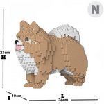 Spitz Nain (Poméranien) - Kit de Briques à Construire | Brique Mon Pote